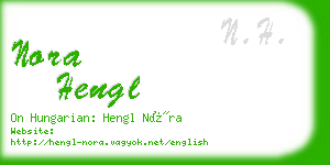 nora hengl business card